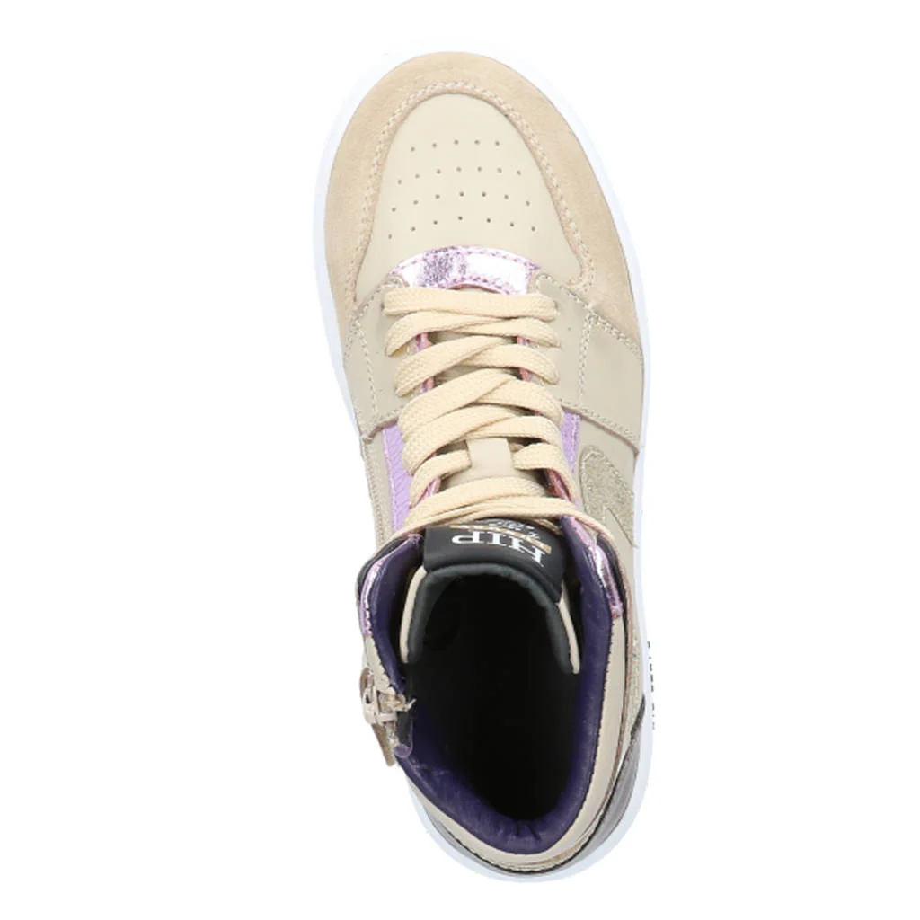 Hip H1765leren sneakers beige