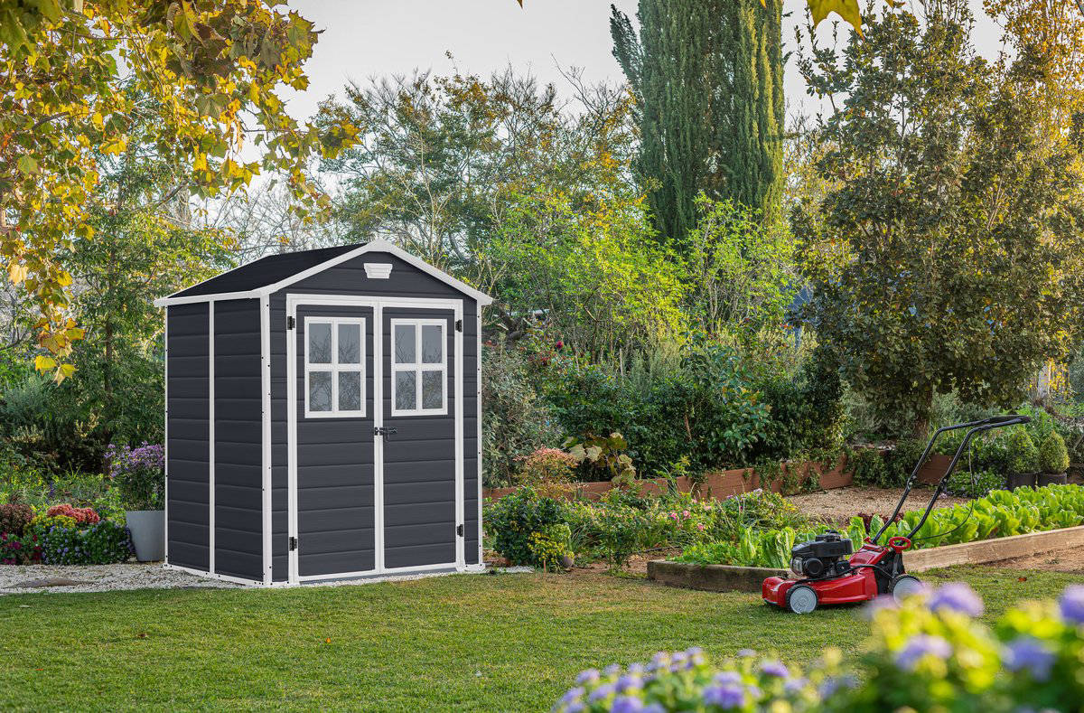 Keter Manor Keter Manor 65 Tuinhuis - 185x152x226 cm - Antraciet