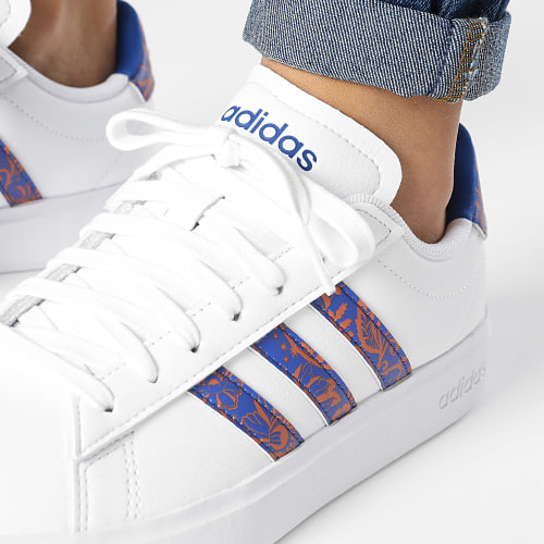 Baskets Femme Grand Court 2.0 ID4513 Footwear White Royal Blue