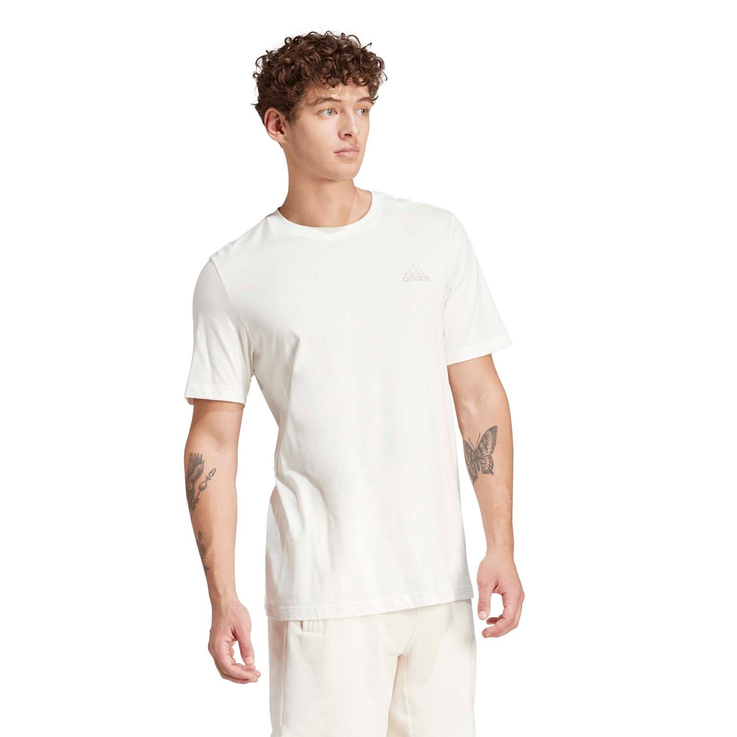adidas  Essentials Single Jersey Geborduurd Small Logo T-shirt