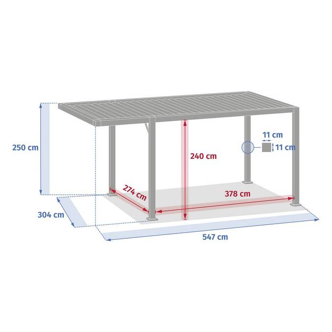 Carport NEIRIA Graphite
