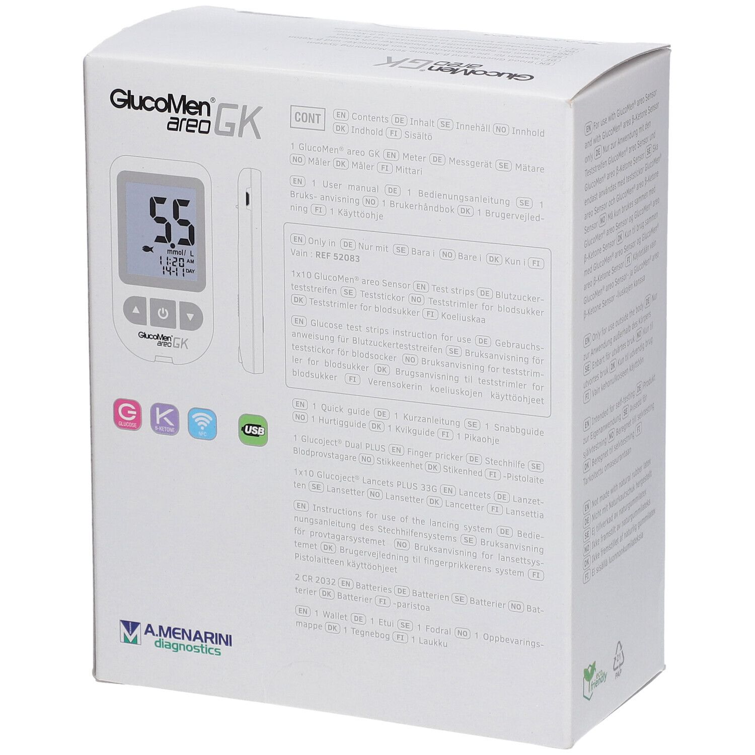 GlucoMen® areo GK mmol/l