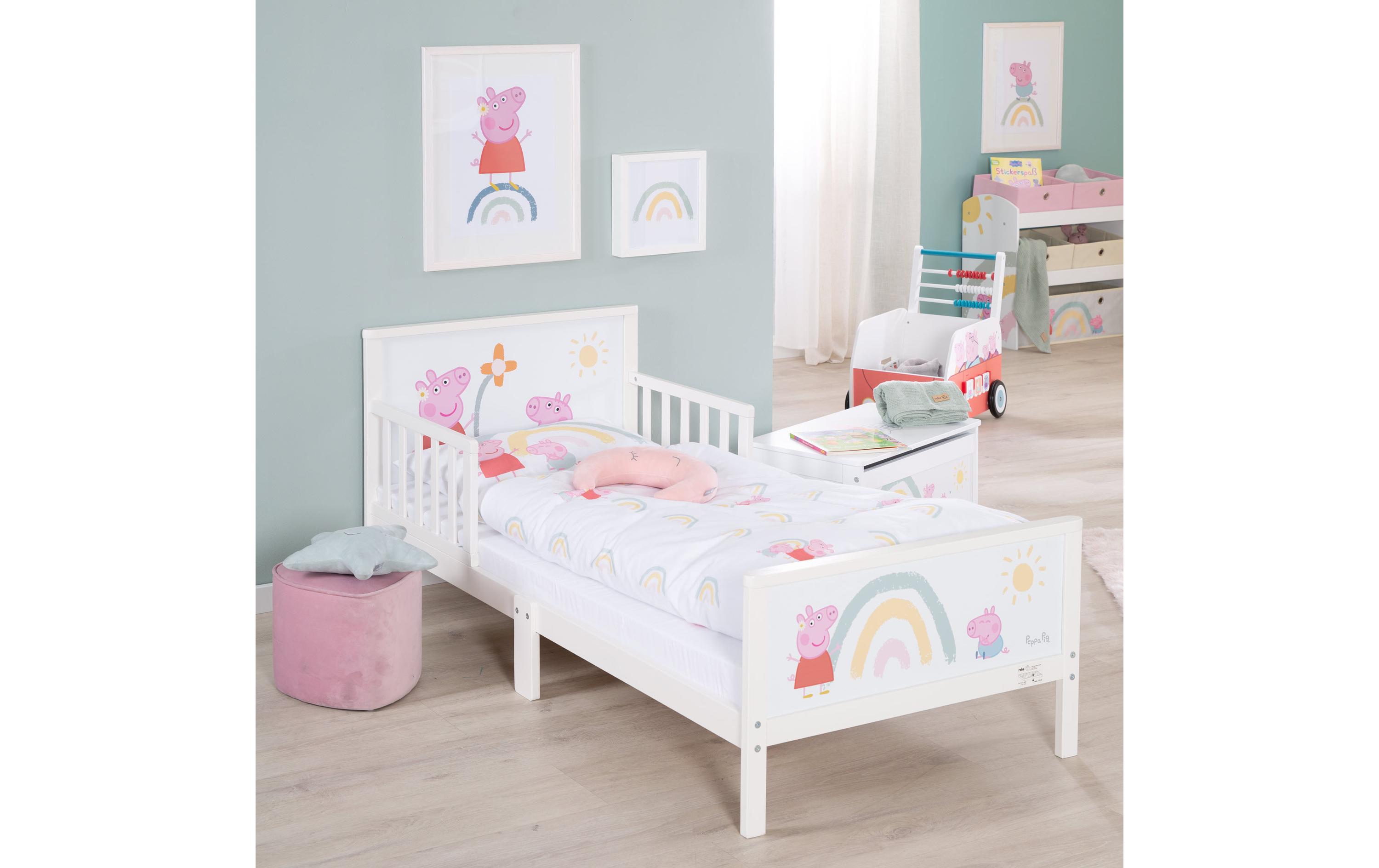 Kinderbettwäsche Peppa Pig 100 x 135 cm + 40 x 60 cmBettwäsche für Kinder