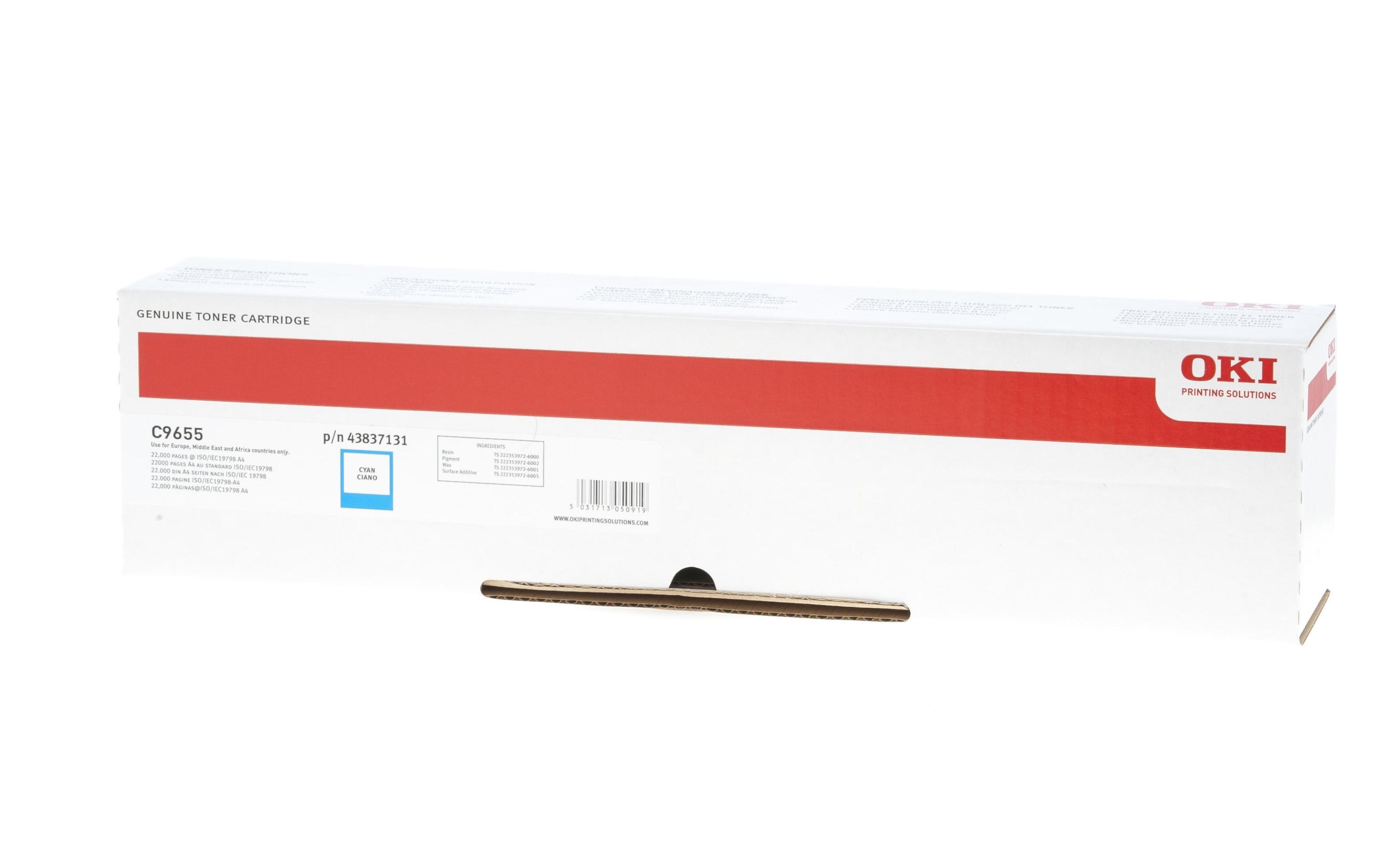Toner 43837131 Cyan<br>Toner, cyan