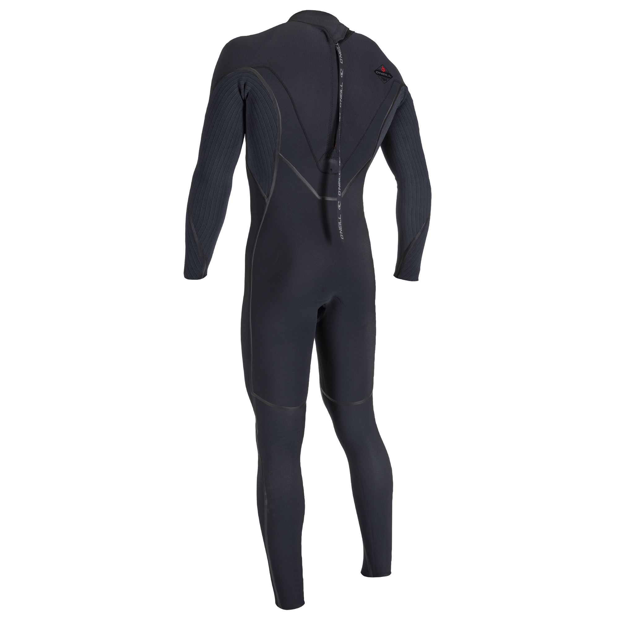 O'Neill Men Hyperfreak Fire 5/4  Back Zip Black