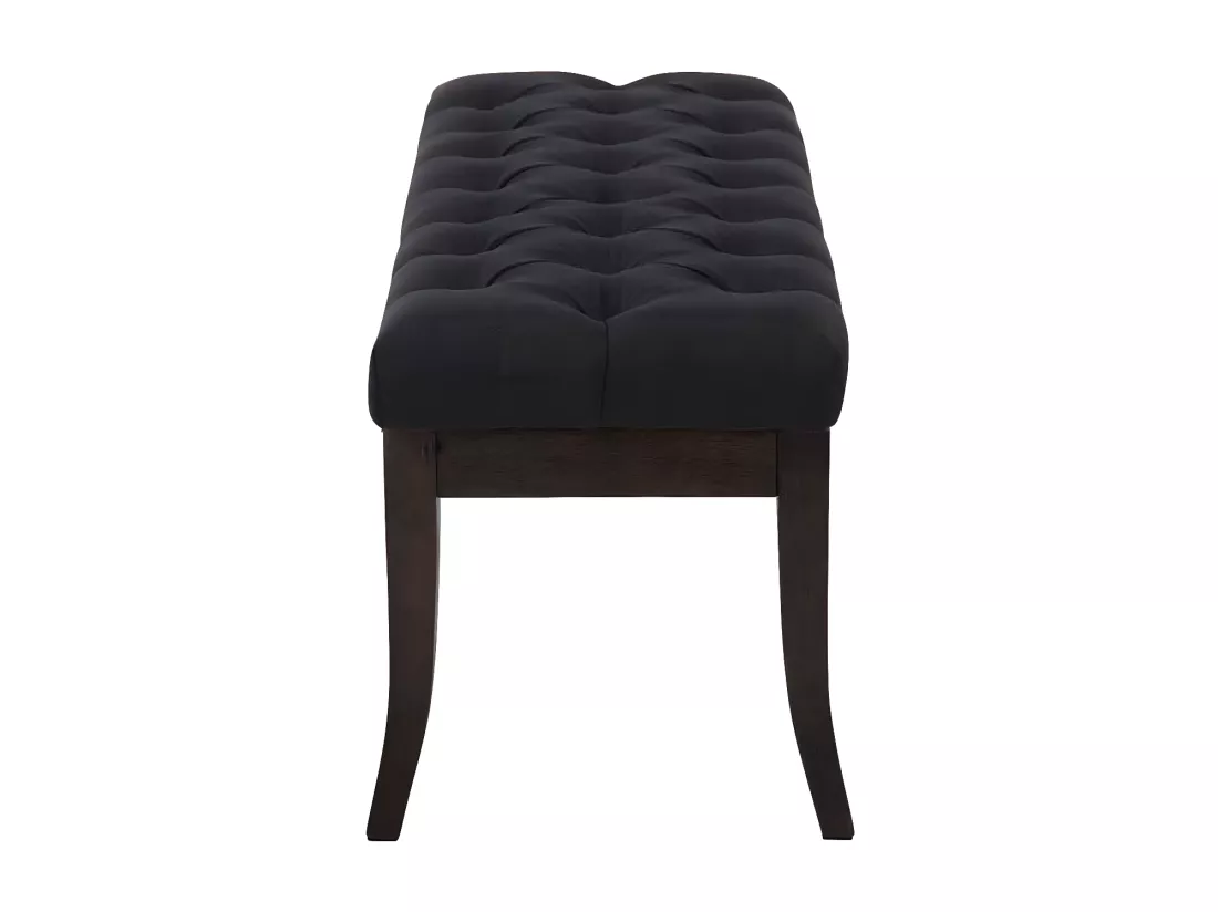Banquette - Tissu & Bois - Noir - Ramses