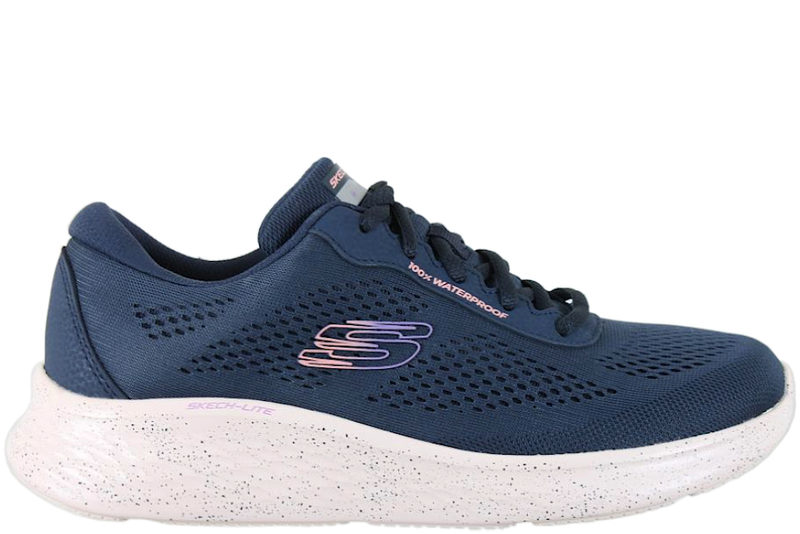 SKECHERS THROUGH THE MUD SNEAKERS I BLÅ TEKSTIL
