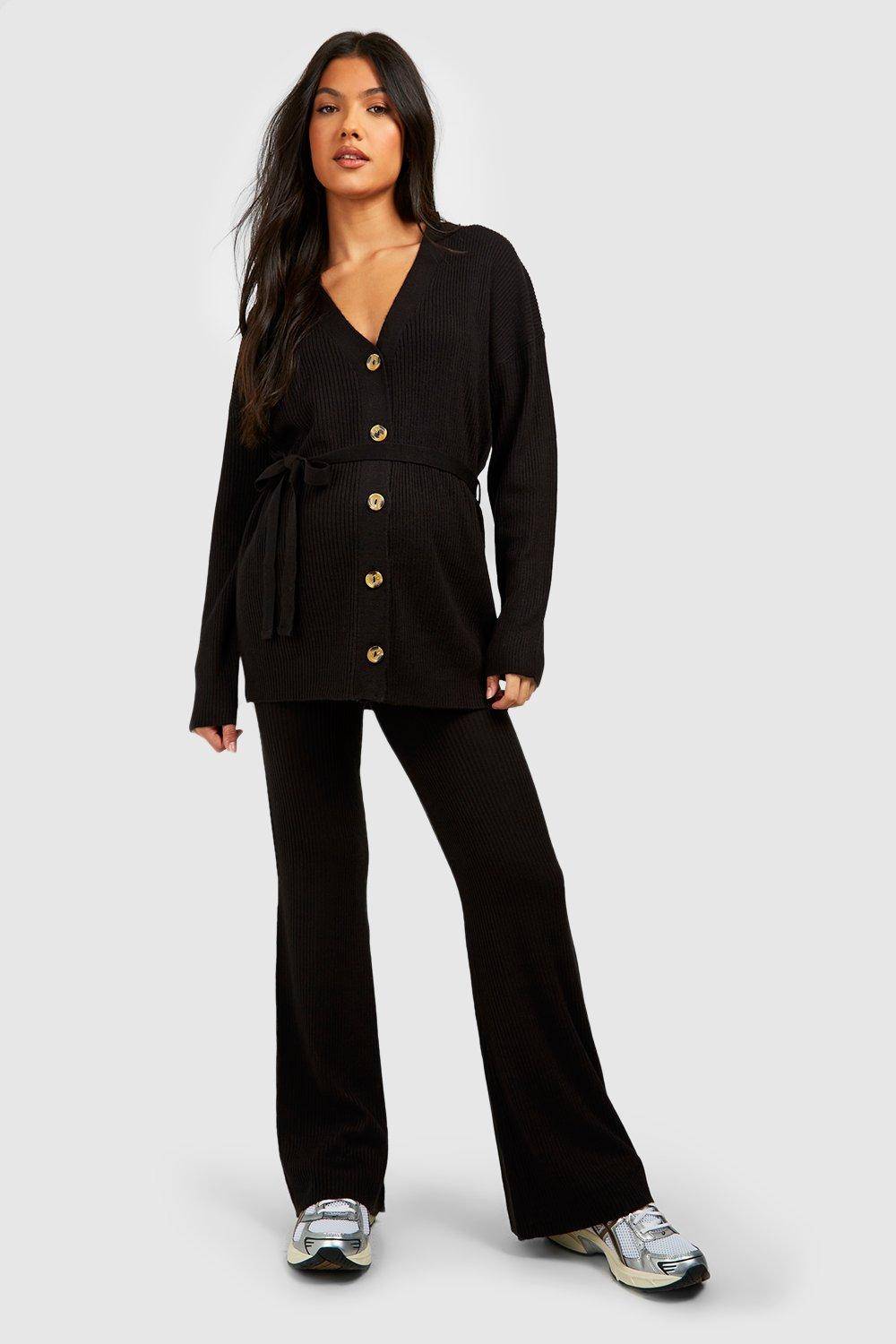 boohoo Maternité Cardigan Tricoté & Ensemble Coordonné Pantalon Large