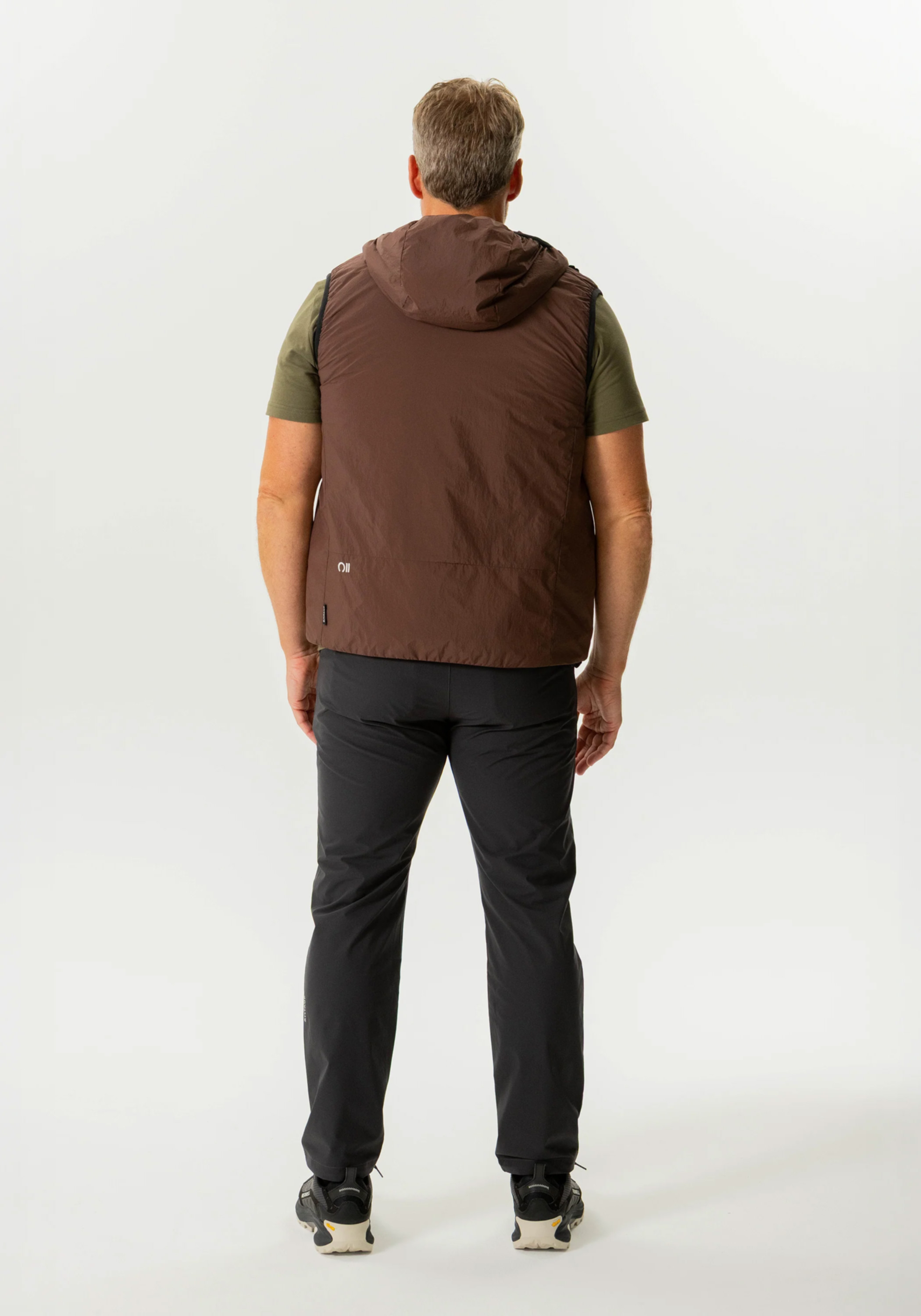 Rotauf Herren-Weste Insulation 90 Vest Hood Maroon