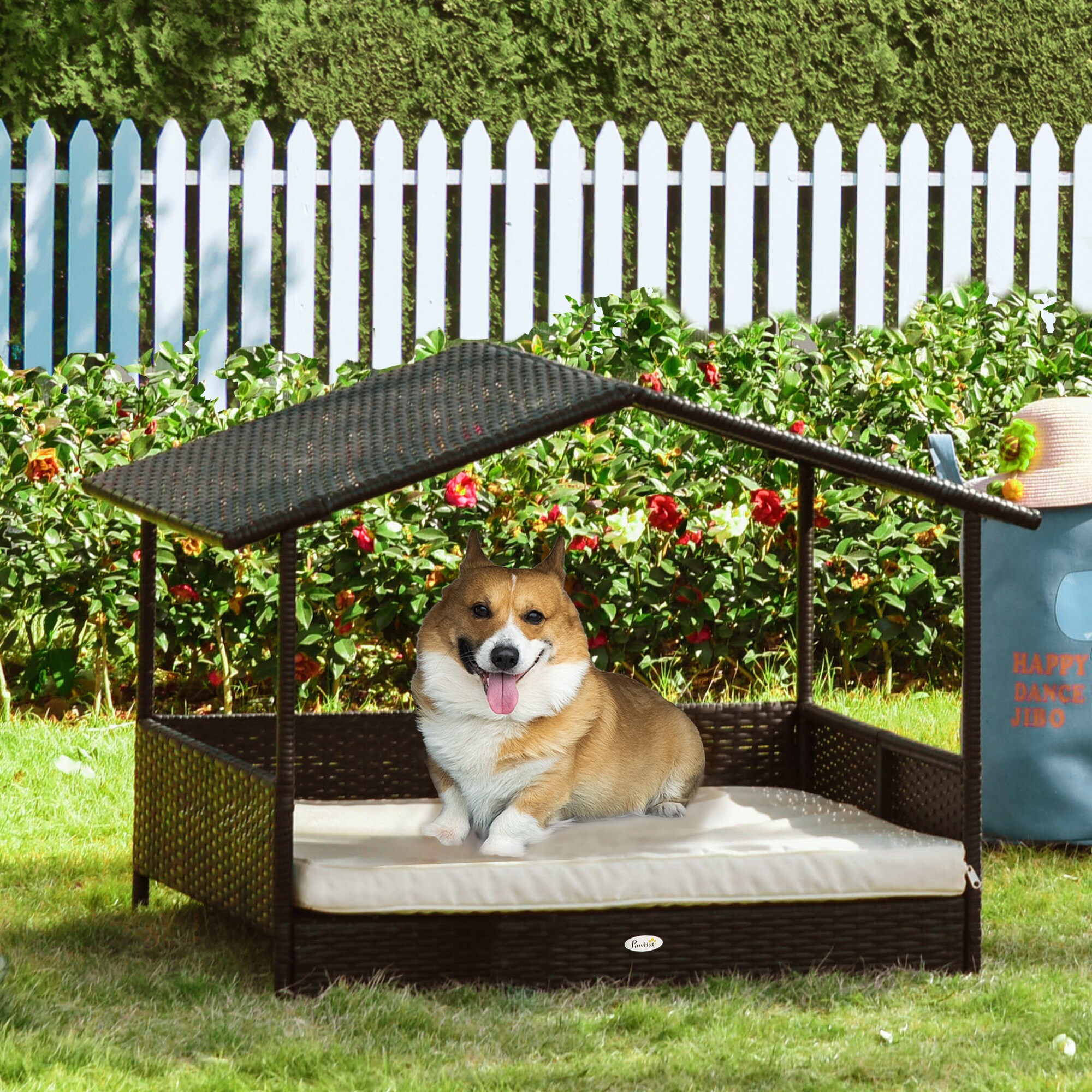 PawHut Hundehaus mit Kissen 95 x 69 x 70 cm (BxTxH)