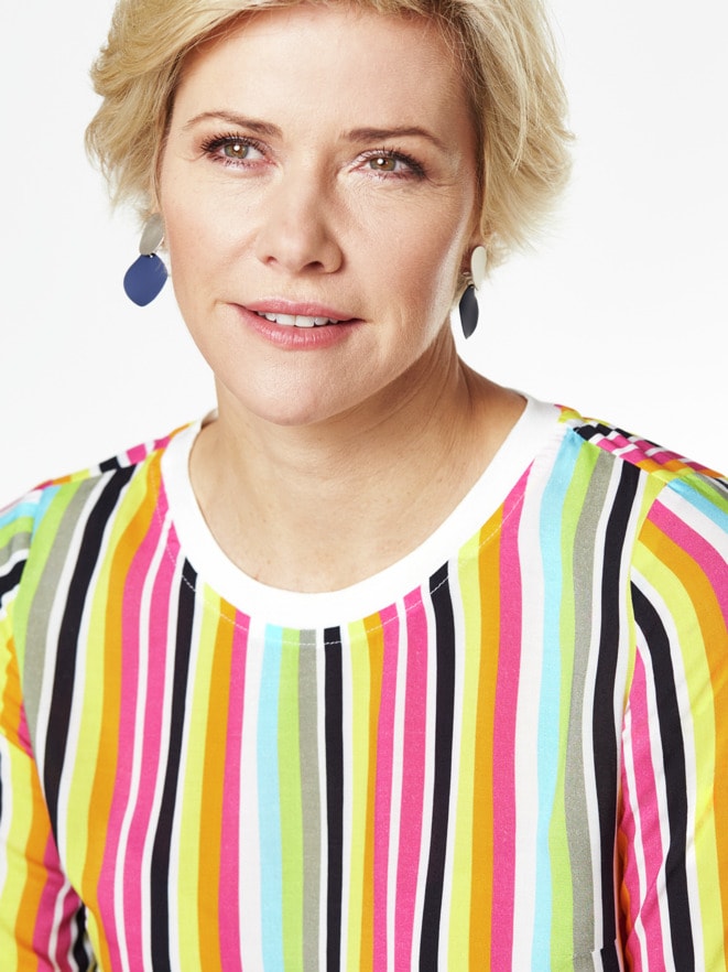Shirtbluse-Multicolor-Streifen