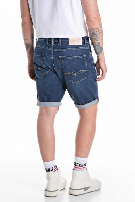 Replay blauwe heren korte broek