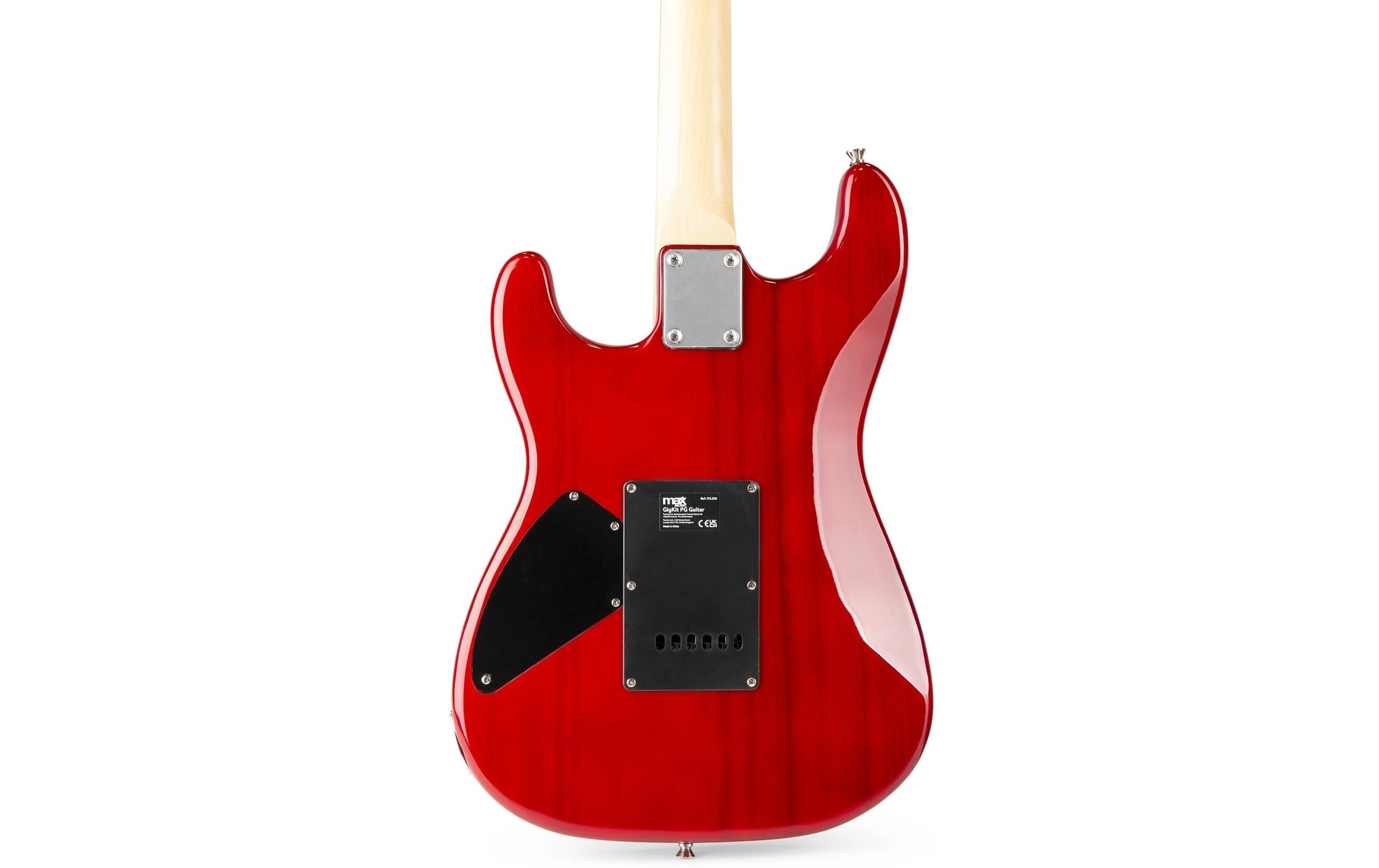 E-Gitarre GigKit Quilted Style Rot<br>E-Gitarre mit Zubehör