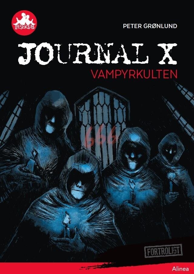 Journal X - Vampyrkulten - Rød Læseklub - Peter Grønlund - Bog