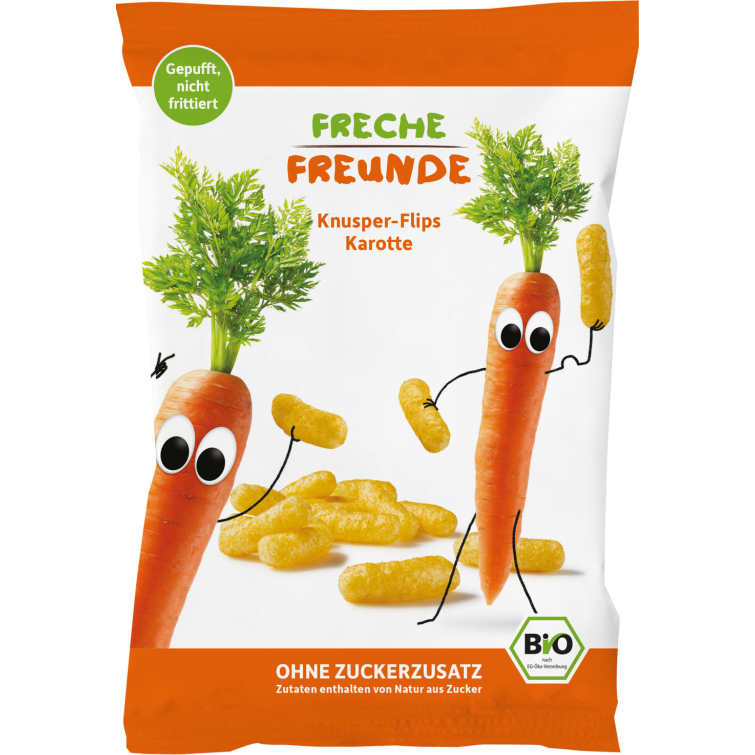 Freche Freunde Bio Knusper-Flips Karotte 12+ Monate