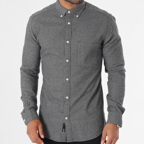 Chemise Manches Longues A Carreaux Niko 22019878 Gris Chiné