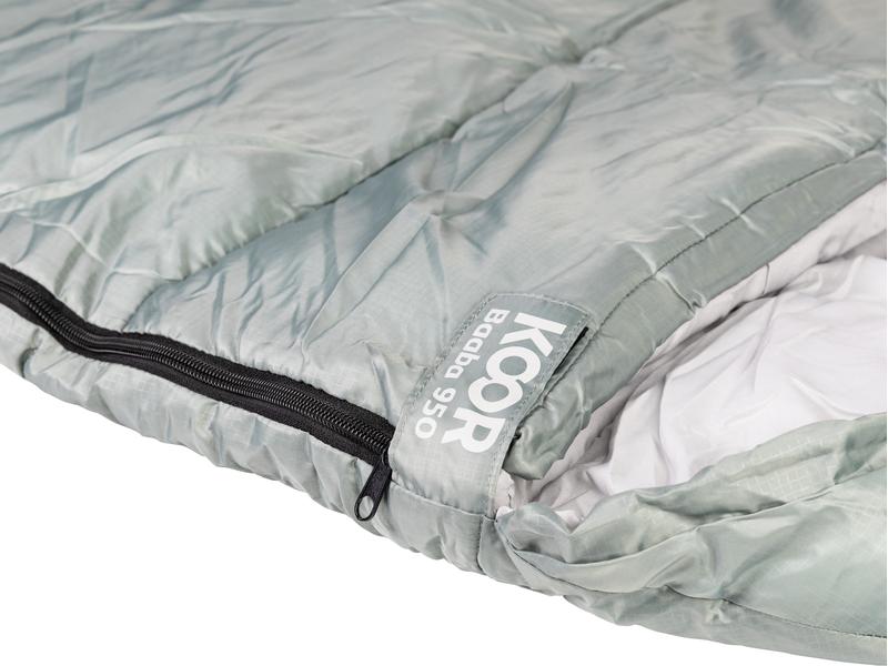 KOOR Schlafsack Baaba 950 Grau 80 x 220 cm Warmer und bequemer Mumienschlafsack