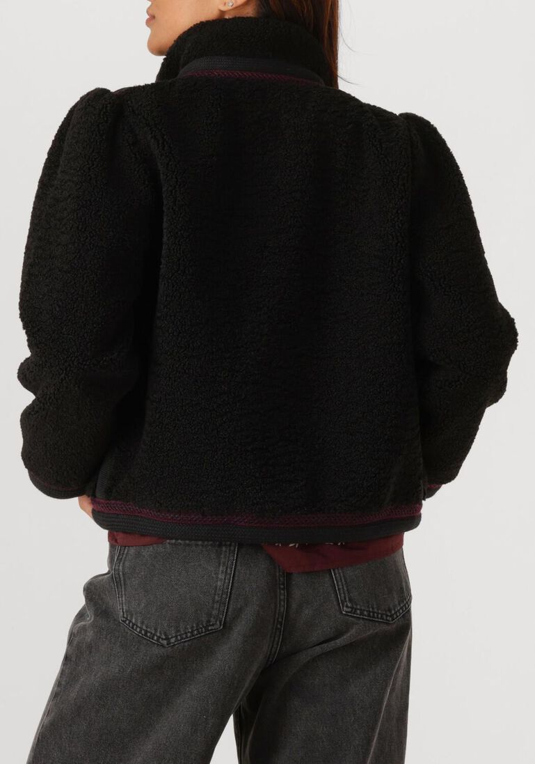 zwarte antik batik teddy jas sally jacket