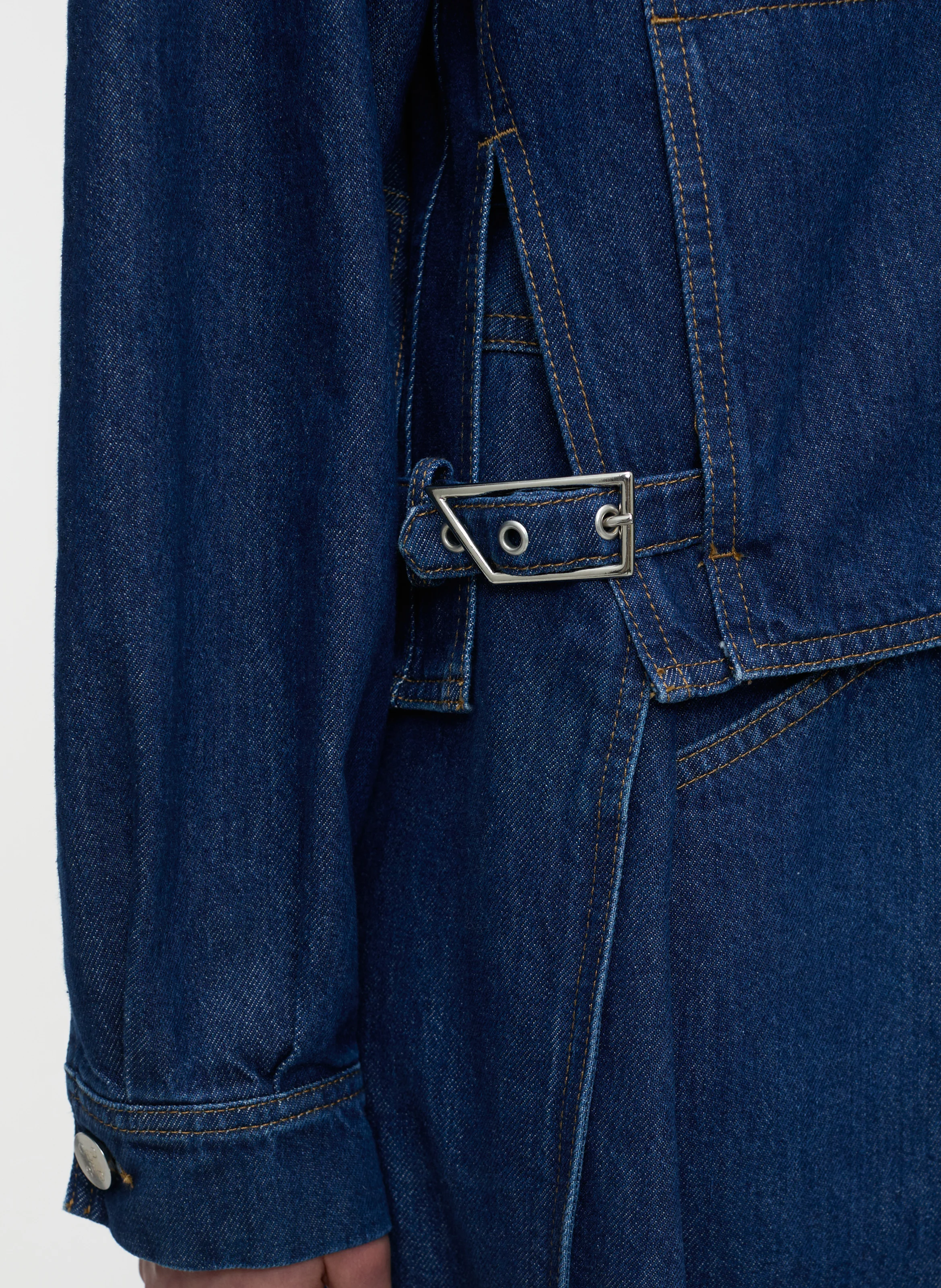HERITAGE - Veste de travail denim en coton | Bleu