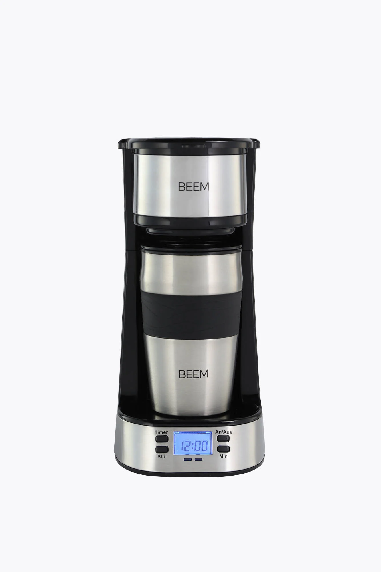 BEEM Single-Kaffeemaschine Thermo2Go 750W Edelstahl/Schwarz