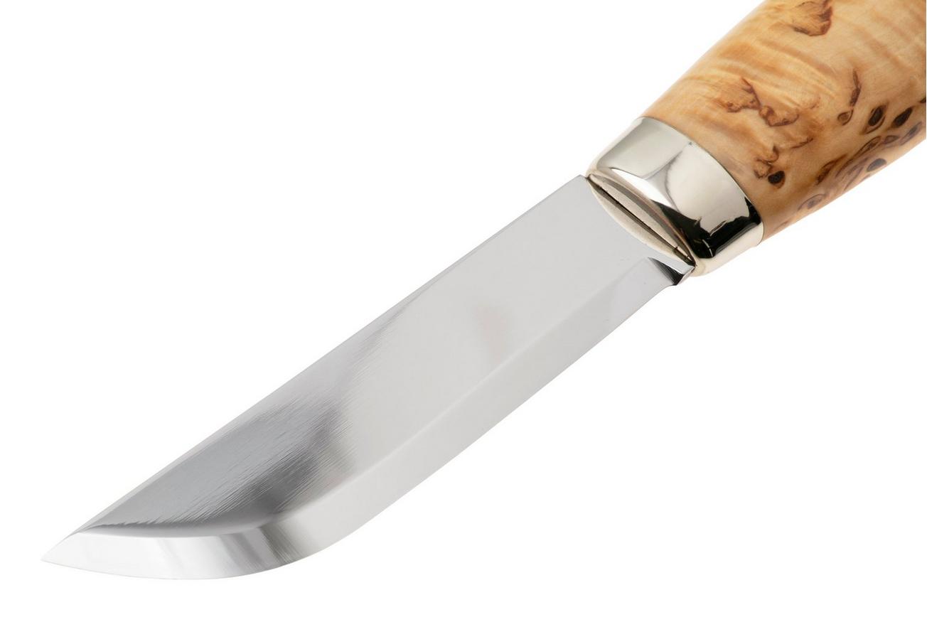 Marttiini Lapp 240010 Stainless, Curly Birch, vaststaand mes