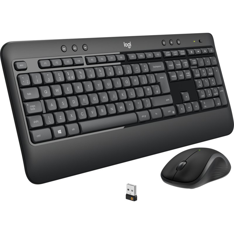 Logitech 920-008685 clavier Souris incluse Universel RF sans fil QWERTY US International Noir