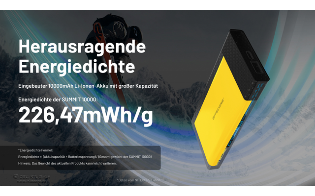 Nitecore Powerbank Summit 10000 mAh