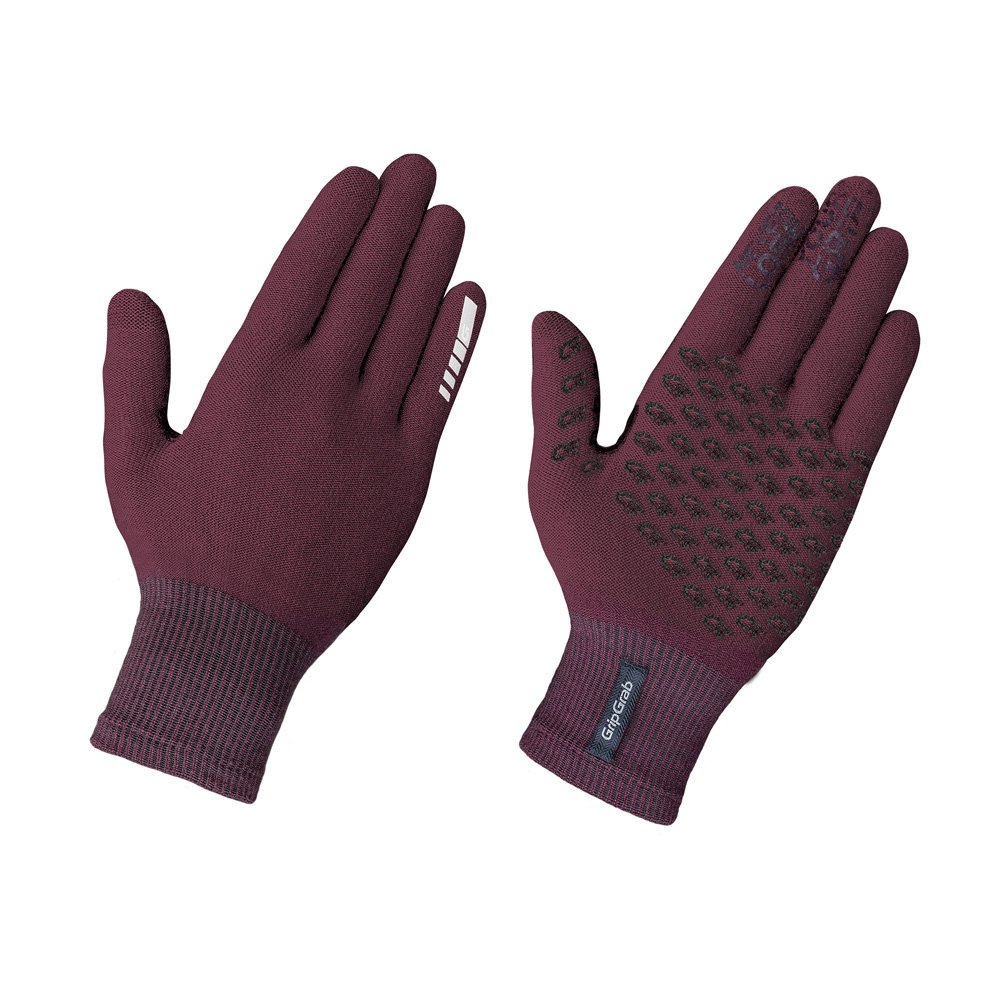 GripGrab Primavera Merino II Handsker Mørkerød