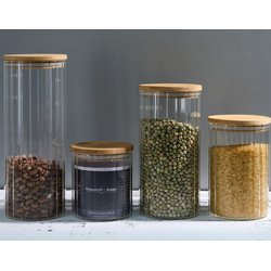 Bocal en verre LINEA Ritzenhoff & Breker, rond - Lot de 4
