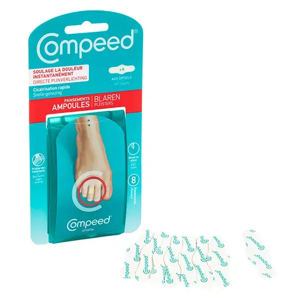 Curativos para bolhas nos dedos Compeed, 8 unidades
