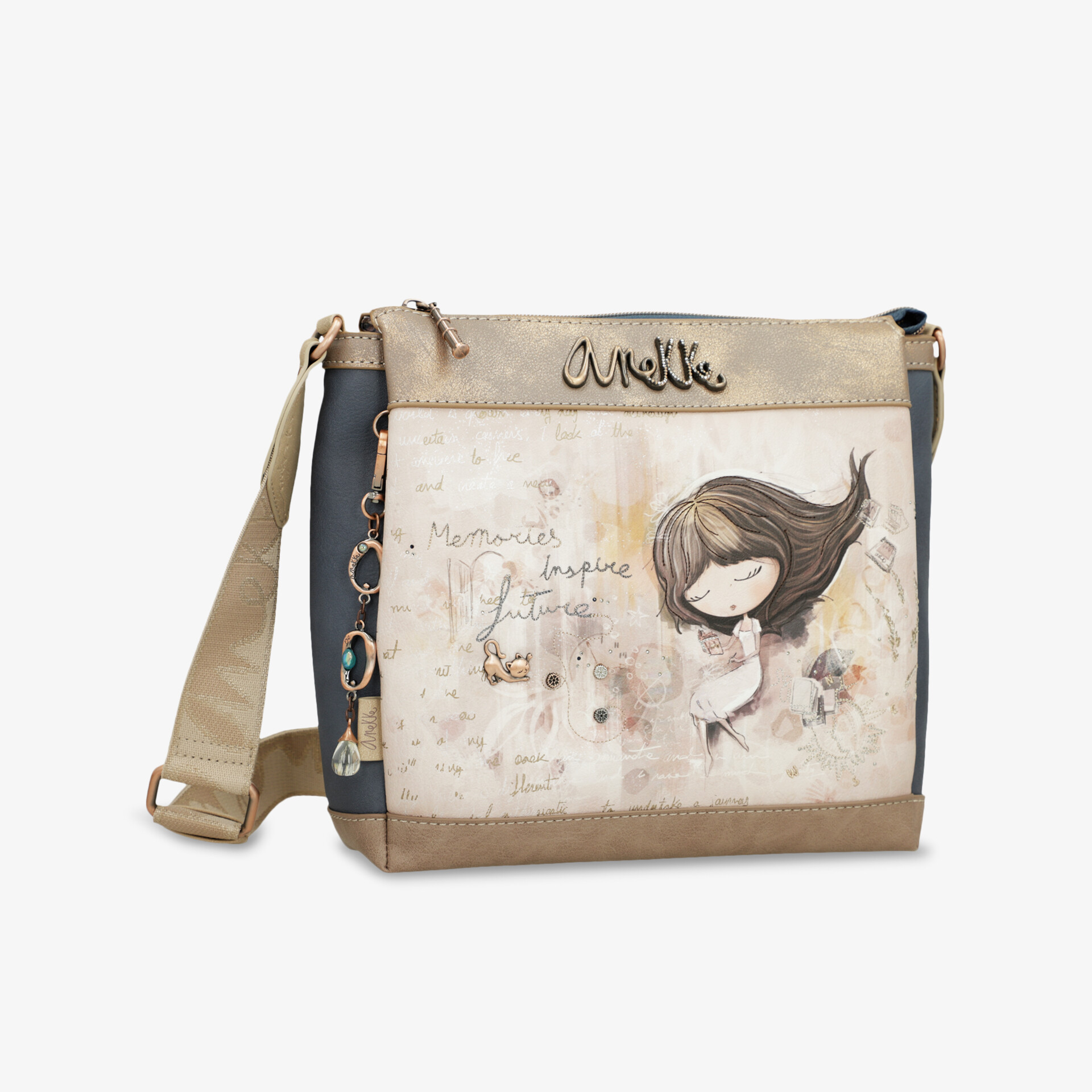 anekke MEMORIES Damen Umhängetasche beige
