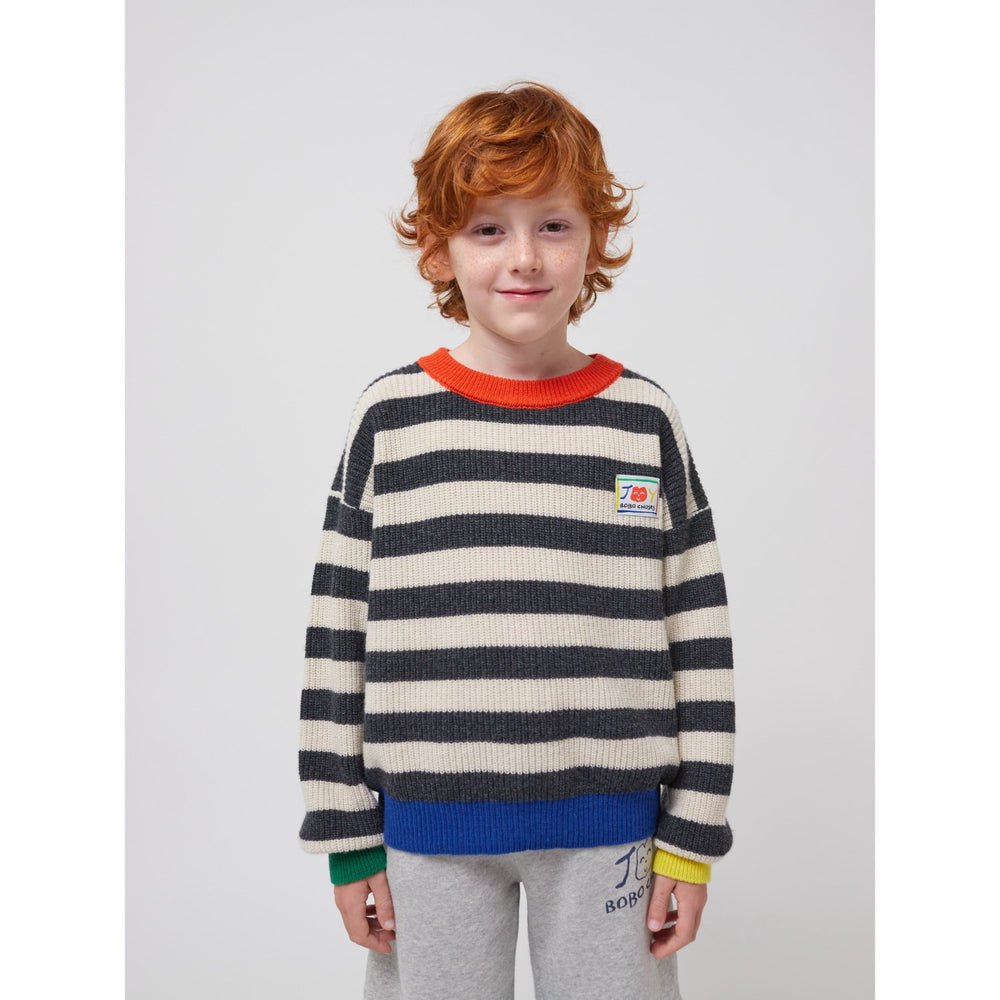 Køb Bobo Choses Multicolor Smiling Stripes Strik
