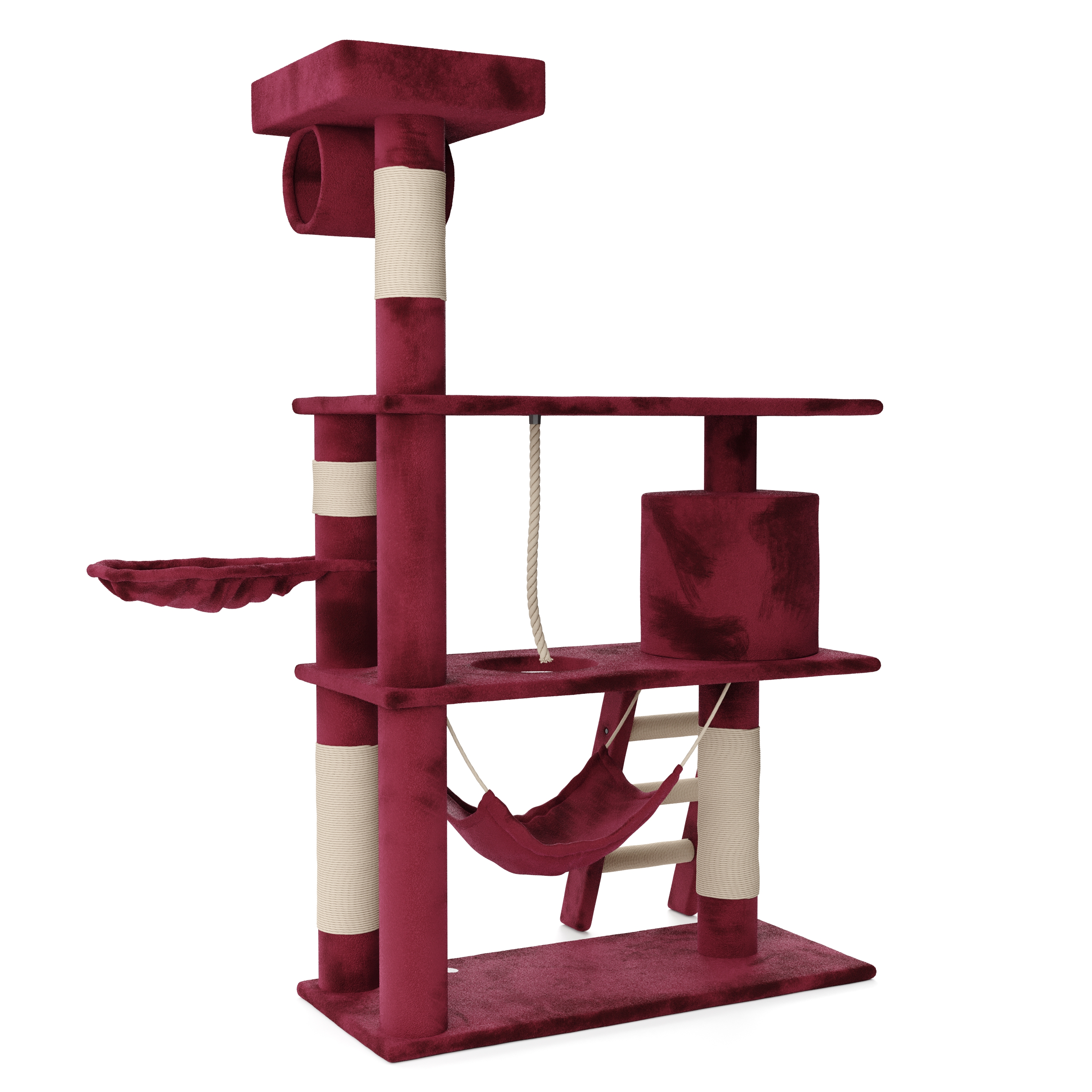 Katzenbaum SIMBA 141 cm bordeaux