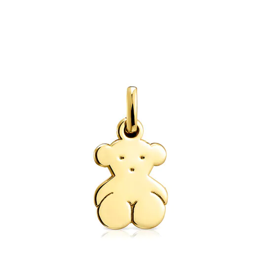 Pequeno pingente de urso com banho de ouro 18k sobre prata - Sweet Dolls