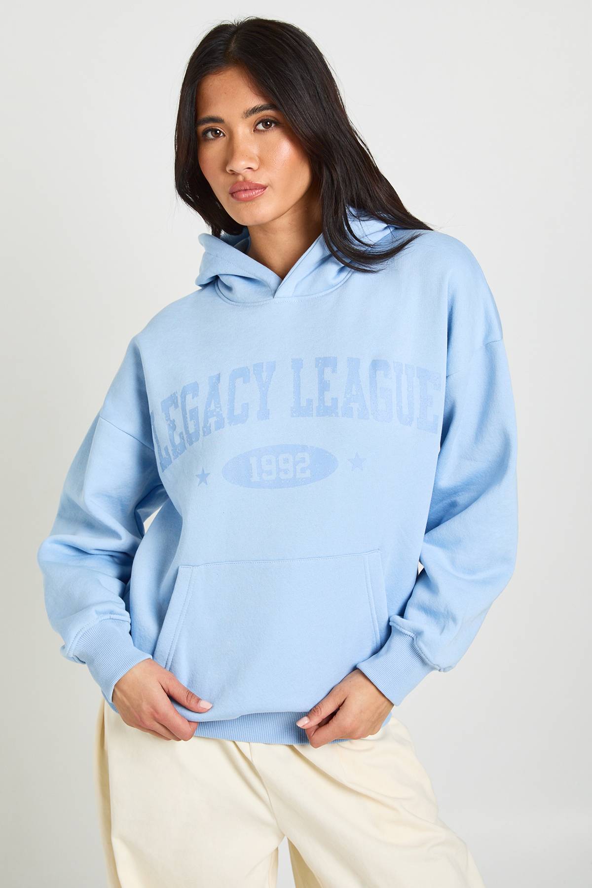 boohoo Sweat À Casynthétiqueche Oversize Imprimé Graphique Effet Vieilli