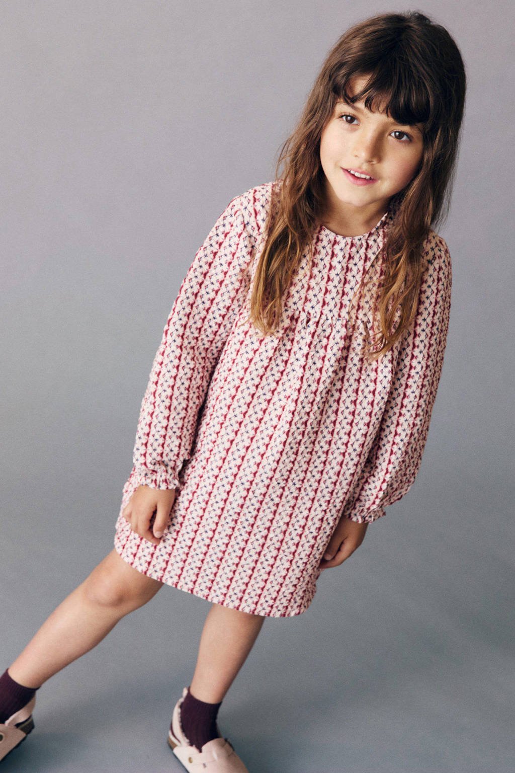 Mango Kids A-lijn jurk ecru