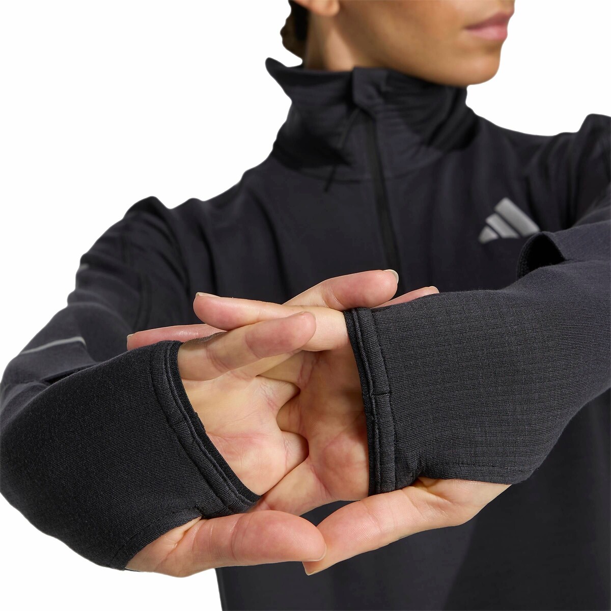 Jaqueta de corrida adidas Performance com zíper