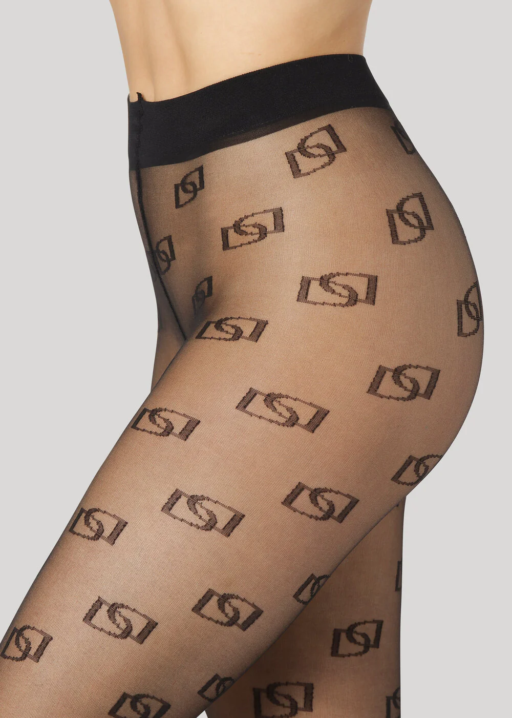 Dear Denier  Logo strømpebukser - sort