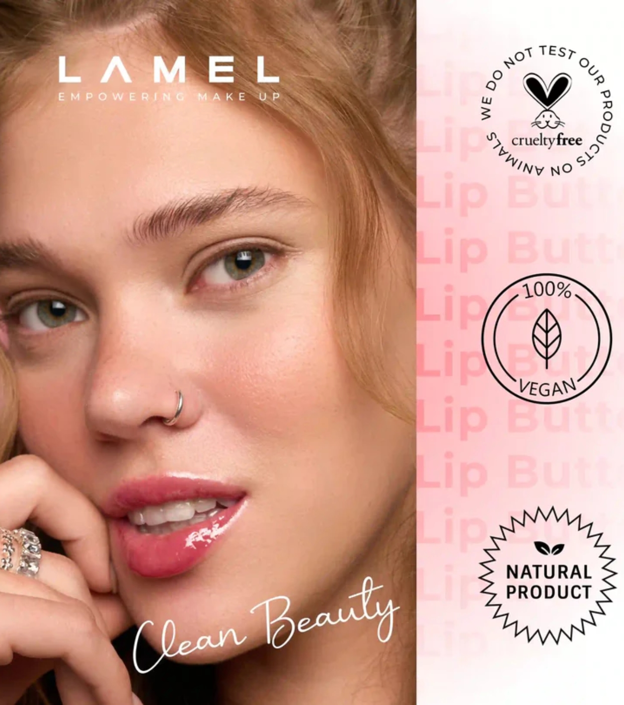 Lamel - Bálsamo Labial Nourishing Butter - 01: Pinkish