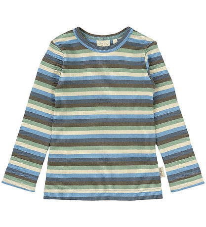 Petit Piao Bluse - Rib - Modal - Allure Blue Multi Striped
