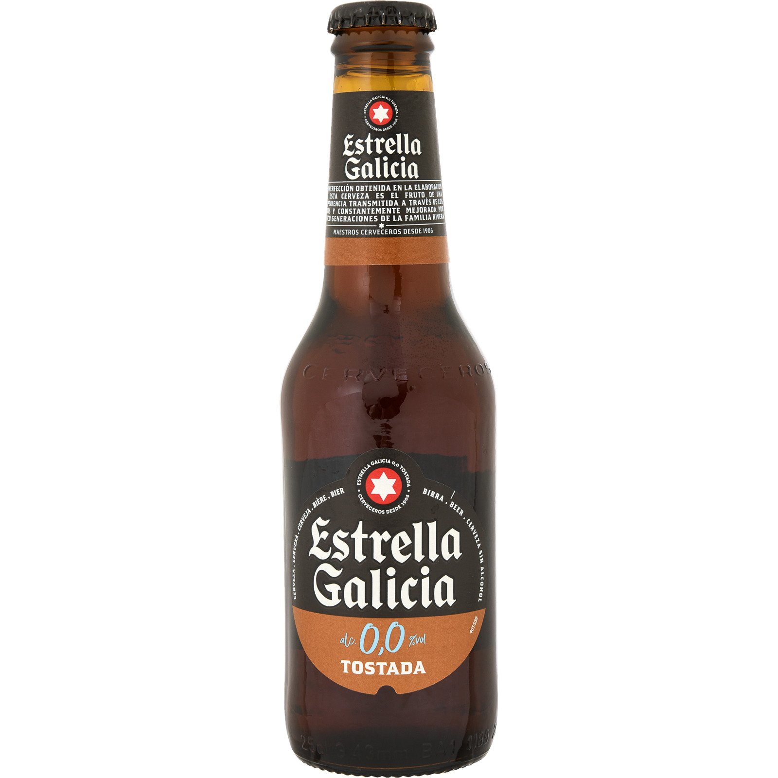 Estrella Galicia Tostada 0.0 % Bier 6 x 25 cl