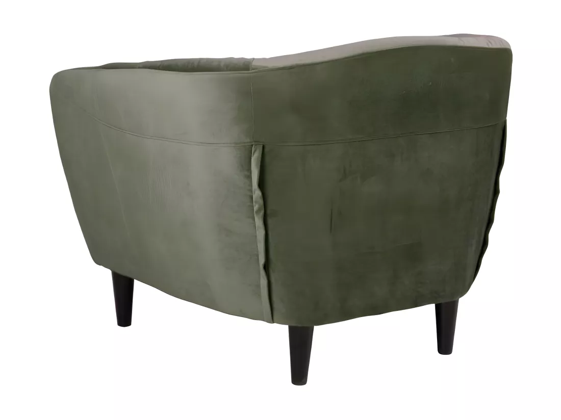 Fauteuil en velours capitonné - RIA