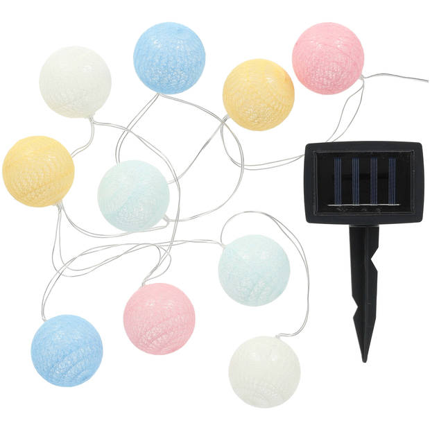 Blokker solar partylights - 10 cottonballs