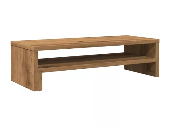 Support de moniteur chêne artisanal 54x22x15 cm bois ingénierie