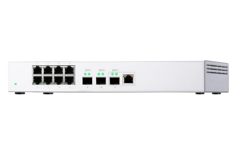 Switch QSW-308-1C 11 Port<br>10GbE-Switch der Einstiegsklasse mit 10GBASE-T/NBASE-T und Gigabit-Ethernet