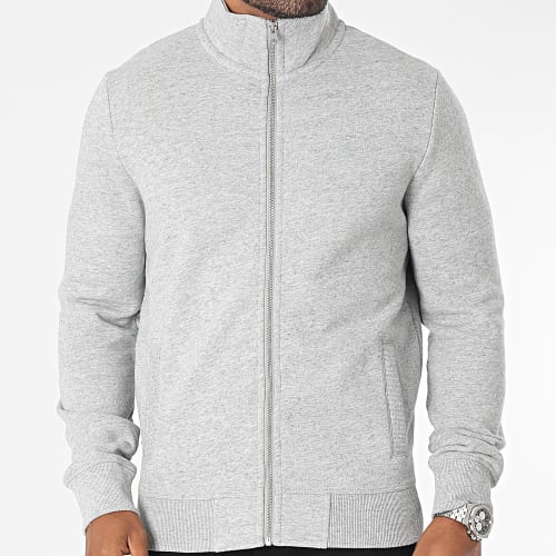 Sweat Zippé Essential Logo M2013117A Gris Chiné