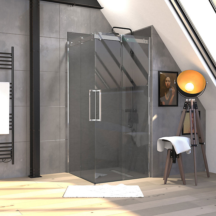 Porte de douche en angle Galedo Rolling 90 x 90cm