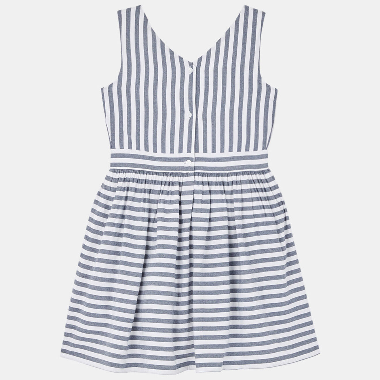 Tommy Hilfiger Robe trapèze rayée bleu/blanc