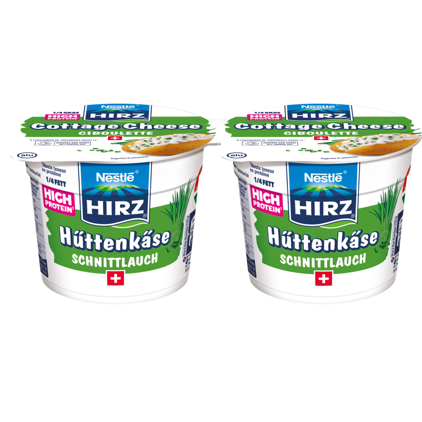 Hirz Hüttenkäse Schnittlauch 2x115g
