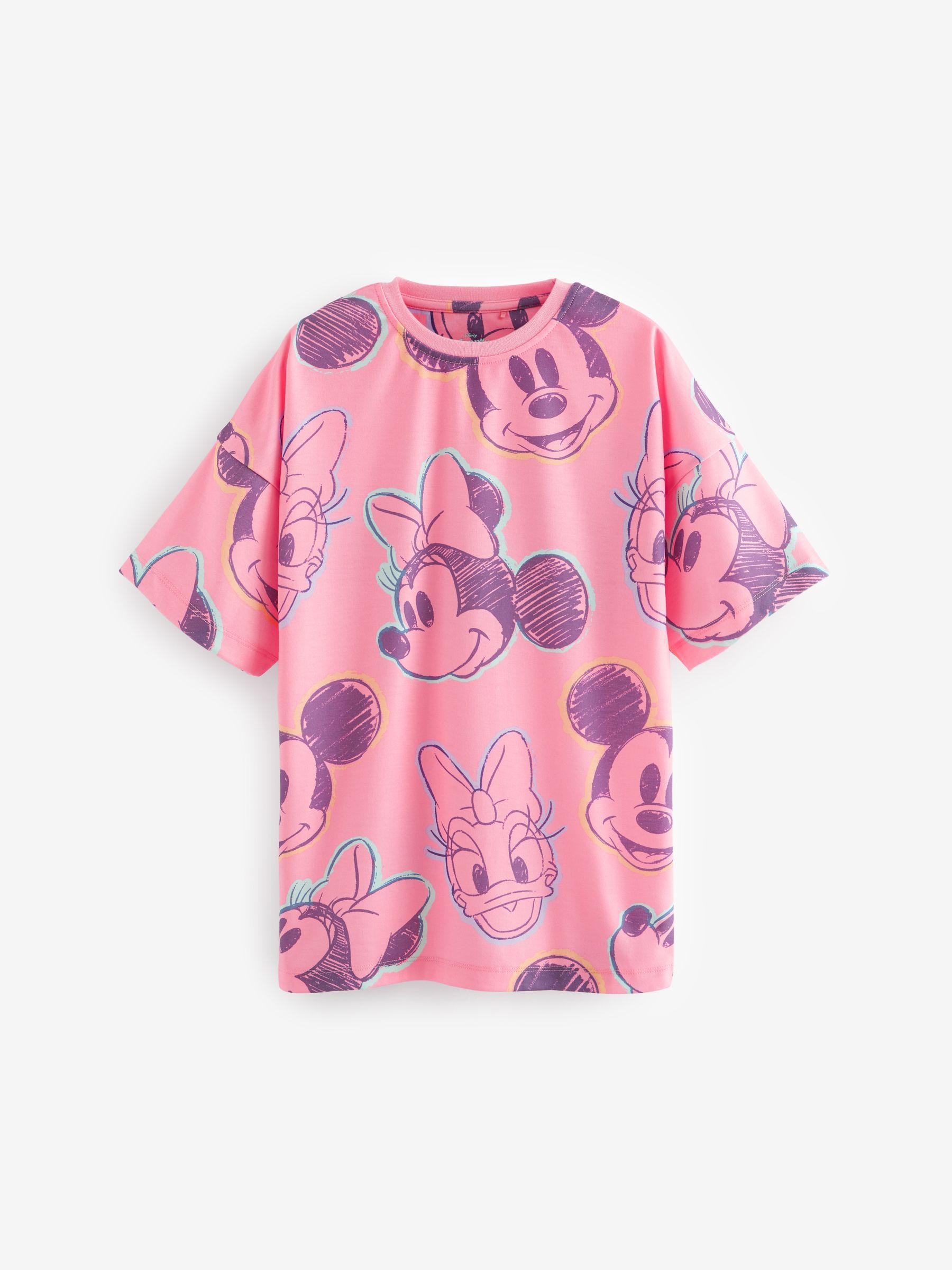 Roze/oranje - Minnie Mouse licentie nachthemd 2 pack (2-14jaar)